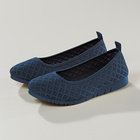 Les ballerines "Wenny", bleu marine Amélie di Santi