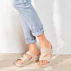 Mules "Julie", beige