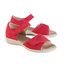 Sandales confort rouge