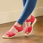 Sandales confort rouge