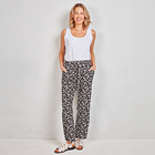 Pantalon d'été Amélie di Santi "Rita", noir/blanc