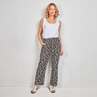 Pantalon d'été Amélie di Santi "Rita", noir/blanc