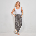 Pantalon d'été Amélie di Santi "Rita", noir/blanc