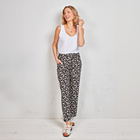 Pantalon d'été Amélie di Santi "Rita", noir/blanc
