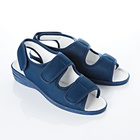 Sandales scratchées "Britta", bleu foncé