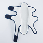 Sandales scratchées "Britta", bleu foncé