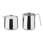 Set sucre & crème 3 pièces acier inoxydable BLANC