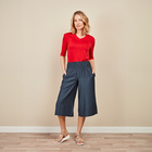 Jupe-culotte estivale "Caro", bleu