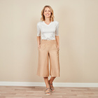 Jupe-culotte estivale "Caro", beige