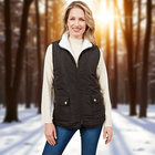 Gilet sans manches réversible "Emilia", noir