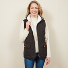 Gilet sans manches réversible "Emilia", noir