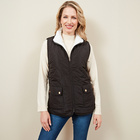 Gilet sans manches réversible "Emilia", noir