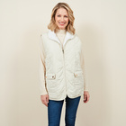 Gilet sans manches réversible "Emilia", beige