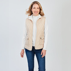 Gilet sans manches réversible "Emilia", beige