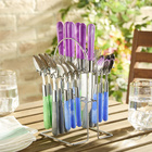 Set de couverts avec support 24 pcs.