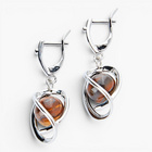 Boucles d'oreilles "Oeil de tigre"