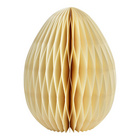 Décoration de Pâques Oeuf de Pâques structure alvéolaire Blanc