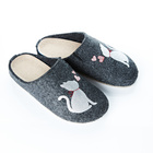 Pantoufles "Chat", noir