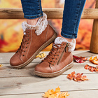 Bottines confort "Gloria", cognac
