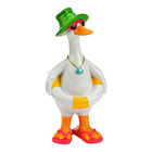 Figurine décorative Canard avec bouée en magnésie