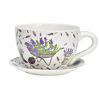 Pot de fleurs Tasse à plantes "Lavande" en céramique grand modèle