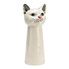 Vase Tête de chat en céramique Blanc