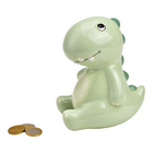 Tirelire "Dino" en céramique vert clair