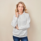 Pull motif torsadé "Ulla", blanc