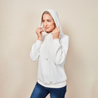 Pull motif torsadé "Ulla", blanc