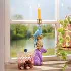 Bougeoir rhinocéros & perroquet Pyramide