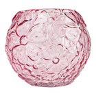 Vase à décor floral rose hauteur 16 cm