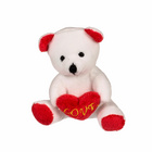 Tasse avec petit cœur & ourson en peluche dans une boîte cadeau