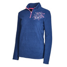 Pull polaire avec broderie, bleu