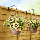 Lot de 2 crochets de suspension pour clôture et balcon