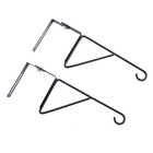 Lot de 2 crochets de suspension pour clôture et balcon
