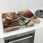 Plaques de recouvrement pour cuisinière « Design Pain » – lot de 2 Basilico