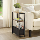 Table d’appoint compacte avec panier de rangement