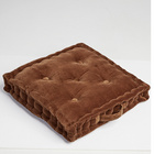 Coussin rehausseur en velours "marron"