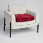 Coussin rehausseur en velours - bordeaux