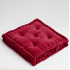 Coussin rehausseur en velours - bordeaux