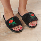 Chaussons "Rosali", noir