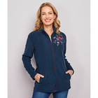 Veste polaire "Fleur" navy
