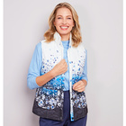 Gilet matelassé "fleurs"