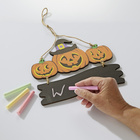 Plaque de porte « Halloween » avec craie