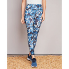 Legging "fleurs" bleu
