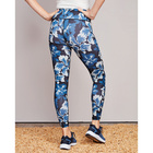 Legging "fleurs" bleu