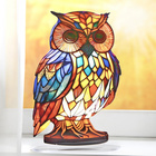 Figurine de chouette style Tiffany Eldo
