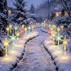 Piquets de jardin à LED « Étoile » aux couleurs changeantes, lot de 8