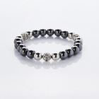 Bracelet en perles d'hématite
