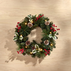Couronne de Noël à LED